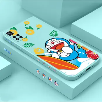 D-Doraemon Caso de Telefone Para Redmi Nota 12 11 11T 11R 11E 11 10 10T 9 9S 9T 8 7 7 Pro Plus Max 4G 5G Casos Cobrir Fundas Cqoues