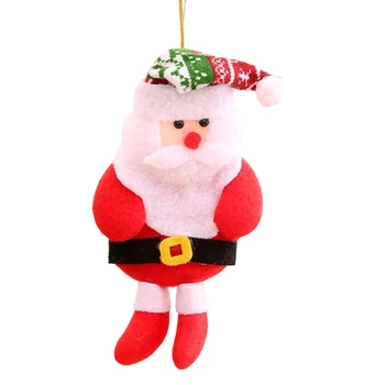 Natal Papai Noel Pendurado Ornamentos Requintado e Compacto Santa Pingente para a Festa de Natal Favores a Decoração Home