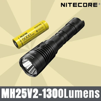 NITECORE MH25 V2 Tático Lanterna USB-C Recarregável 1300LM de Longo alcance 475M Com Bateria de 5000mAh Para a Atividade de Engrenagem, Caça