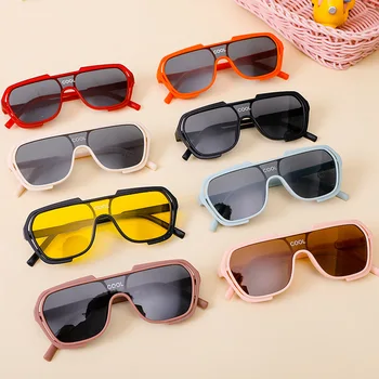 Uv400 Óculos Retro Para Meninos E Meninas De Óculos De Sol Oversized Moda Gafas De Sol Óculos De Sol Para Crianças Personalidade Óculos