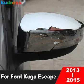Espelho Retrovisor Tampa De Acabamento Para Ford Kuga Escape 2013 2014 2015 O Carro Do Lado Da Porta Retrovisores Tampas De Acessórios Do Exterior