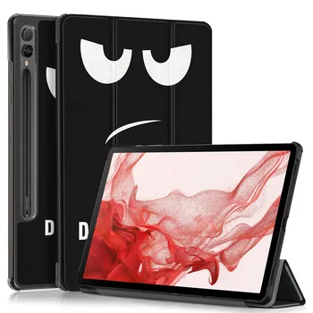 Case para Samsung Galaxy Tab S9 Plus Tablet S9 11 polegadas com dobra tripla em papel Suporte para o galaxy tab s9+ (2023) SM-X810 SM-X816B X818U Capa