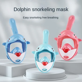 Máscara de mergulho de Snorkel Adultos e Crianças de Natação Óculos de Respiração Óculos de Submersíveis Equipamento Rosto Espelho Respirador