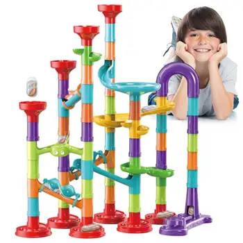 Blocos de mármore Conjunto de Construção 93pcs Resistente Construção de Conjunto Para 6 anos de Idade as Crianças 3D do Brinquedo Educacional Definida Para Crianças Mãos de Habilidade