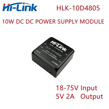 2pcs/monte Hi-Link 5V 2A 10W saída HLK-10D4805 18-75V de Entrada 1500Vdc Isolamento DC para DC do transformador de potência