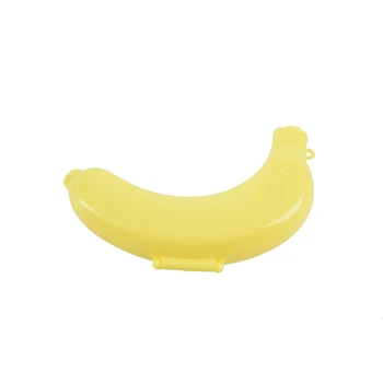 Banana Caso De Caixa De Almoço Protetor Do Recipiente Titular Portadora De Armazenamento - Amarelo