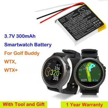 OrangeYu 300mAh Smartwatch Bateria AEE582525 para o Golfe Amigo WTX, WTX+