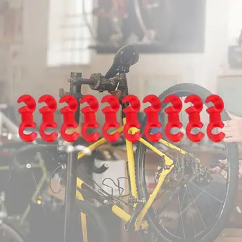 10Pcs Linha Fivelas Durável Compacta Fio Organizadores de Bicicleta Tubos Fivelas de Bicicleta Acessório