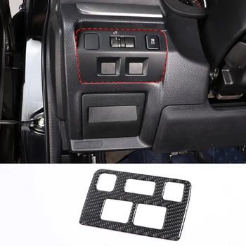 Para Subaru Forester 2013-2018 Macio da Fibra do Carbono do Carro interruptor do Farol quadro Auto Acessórios de decoração