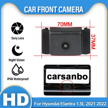 AHD Carro da Frente Vista de Estacionamento Positivo Logotipo da Câmera de Visão Noturna Para Hyundai Elantra, 1,5 L 2021 2022 Carro Especial Frente de Câmara HD