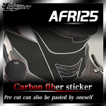 Para Haojue AFR125 adesivos 3D em fibra de carbono protetores adesivos de carro do corpo de adesivos de decoração impermeável modificação acessórios