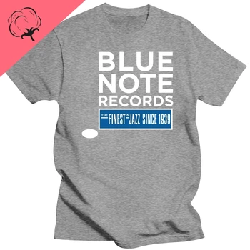 NEU BLUE NOTE Records Música Jazz dos Homens T-shirt de Algodão S ao 3XL Homens e Mulheres de Rua de Algodão Superior