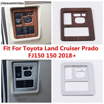 Cabeça de Lâmpada da Luz de Névoa do Botão do Painel de Decoração de Capa de Guarnição Acessórios de Interior Para Toyota Land Cruiser Prado FJ150 150 2018 - 2020