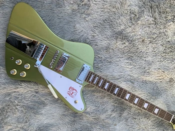 Em estoque vendas diretas da Fábrica Firebird guitarra, azul metálico rock de guitarra de mogno madeira do corpo e braço de guitarra