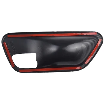 Capa maçaneta da Porta Bacia Interior do Conjunto de Kit de 4Pcs ABS com Fibra de Carbono Textura Olhar Para o BMW Série 3 da BMW 3 4 Série