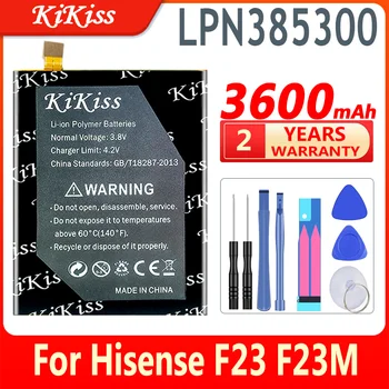 KiKiss 100% Bateria Nova LPN385300 LPN 385300 3600mAh para Hisense F23 F 23 F23M Baterias