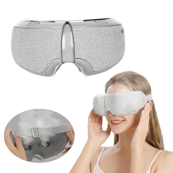 Elétrica Nano Vapor Eye Massager Inteligente Para O Condutor Vibração Compressa Quente Aliviar A Fadiga Ocular Olheiras Bluetooth Olho Cuidados Dispositivo