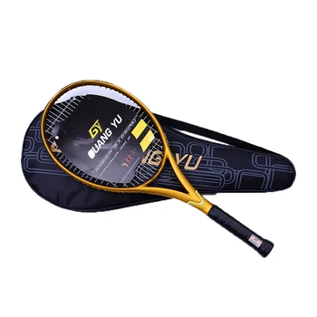 Atacado personalizado 27 polegadas Moda de materiais esportivos de alta qualidade de todo o carbono/fibra de grafite adultos raquete de tênis/raquete