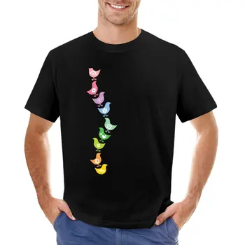 Balanceamento De Retro-Arco-Íris Filhotes ? fatfatin T-Shirt nova edição de t-shirt manga Curta tee Tee shirt masculina de manga comprida t-shirts