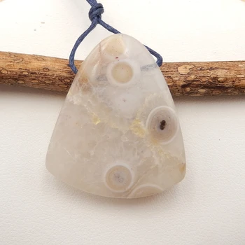 Pedra preciosa Natural Oceano Jasper Jóias DIY Marcação Pingente Cordão Personalizado Pedras Semipreciosas, Jewelry33x29x8mm13.5g