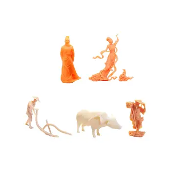 1/64 Figura Realista Pessoas Minúsculas Modelo em Miniatura do Modelo de Figura para a Decoração Micro Paisagem Diorama Modelo de Trem de Areia Tabela