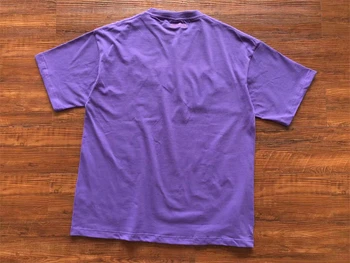 23SS Roxo Vetements Espuma Logotipo Impresso T-shirt Homens Mulheres 1:1 Melhor Qualidade de Tecido Pesado, Casual T-Shirt Superior Tees Viking