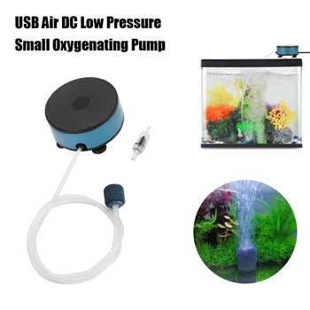 Aquário de Acessórios USB Ar DC de Baixa Pressão Pequenas Oxigenar Bomba de Máquina de Oxigénio Oxigenação do Interior para o Exterior Tranquila DC Gás
