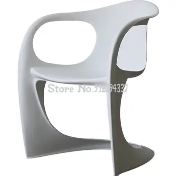 Nordic pequeno apartamento de uma peça de personalidade simples designer cadeira de jantar criativo de moda casa de café cadeira com apoio de braço