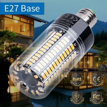 E27 LED Milho Lâmpada de 220V Lâmpada LED Bulbo E14 110V 5736 AC85-265V Conduziu Luzes de Poupança de Energia De 3,5 W 5W 7W 9W 12W 15W 20W Nenhuma Cintilação