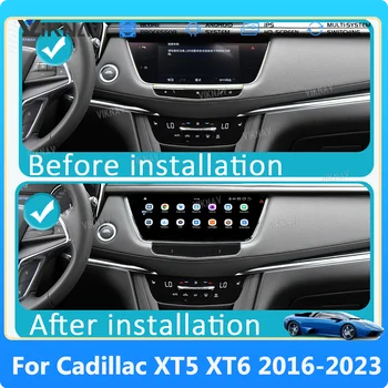 8 Núcleo de Rádio de Carro Para o Cadillac XT5 XT6 2016-2023 de Atualização sem Fio CarPlay 128GB Android Autoaudio Estéreo GPS Navi Multimedia