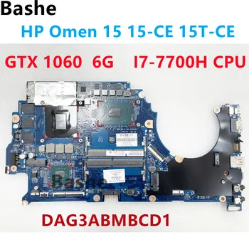 929486-601 929486-001 para HP Presságio 15 15-CE 15T-CE laptop placa-mãe DAG3ABMBCD1 com GTX 1060/i7 6GB-7700HQ CPU DDR4 teste de 100% 