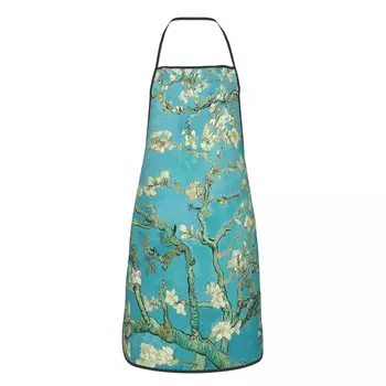 De Flores de amêndoa Por Vincent Van Gogh Aventais para as Mulheres os Homens de Cozinha, Chef de Cozinha Tablier Família Bib Cozimento Limpeza Pinafore