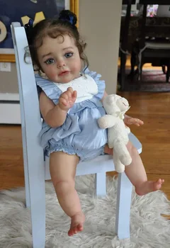 60CM Tamanho Enorme de Alta Qualidade Boneca SueSue Grande Bebê Reborn da Criança Pop Menina Boneca Macia Abraço Corpo Bonito e Realista Bebê Real