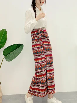 2023 tailandesa, metade do comprimento da saia estilo étnico dai mulheres, metade do comprimento da saia com um pedaço de laço na saia trespassada cores diferentes saia