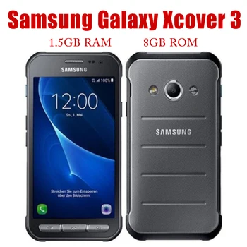Samsung Galaxy Xcover 3 4.5 Polegadas Quad-Core de 1.5 GB de RAM 8GB ROM 5.0 MP LTE 4G Desbloqueado Android Smartphone Original