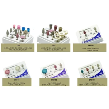 1set Dental Resina Composta Kit de Polimento de Dentes Polidores Dental Instrumento Seis Tipos de