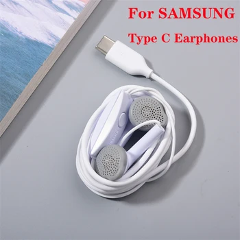 Para Samsung S5830 Tipo C Fone de ouvido Hi-Res de Áudio Em-Orelha Fones de ouvido com Fio Com Microfone Para Galaxy M53 M54 A54 Note10 Mais S21FE S20FE A80