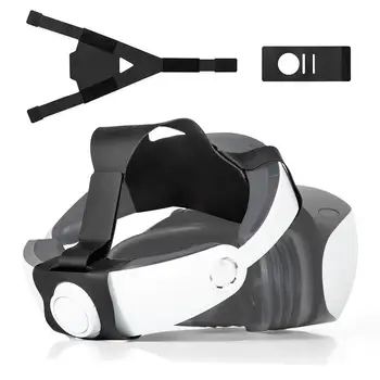 VR Acessórios Cinta de Cabeça Para Ps5 Vr2 Psvr2 Dupla Ajustável Lado PU Macio Cabeça Para Fone de ouvido Acessórios