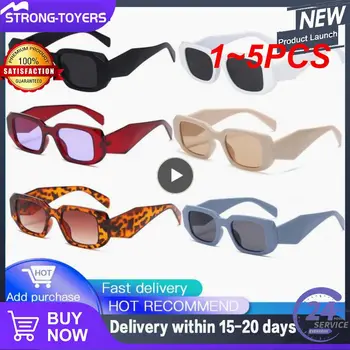 1~5PCS Nova Moda das Mulheres da Praça de Óculos de sol Oversized Y2K o Design da Marca de Óculos de Sol Feminino Moda masculina Exterior Ciclismo Óculos
