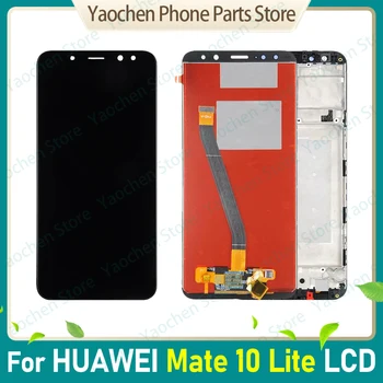 Novo 5,9 Polegadas de Nova 2i Apresentar Para Huawei Mate 10 Lite Lcd Touch Screen Digitalizador RNE-L21 RNE-L22 RNE-L01 Montagem Com Moldura
