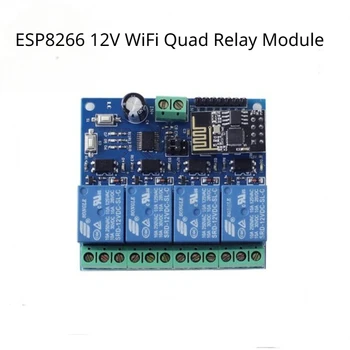 ESP8266 12V wi-Fi Quatro Vias de Retransmissão de IoT em Casa Smart Phone Interruptor de Controle Remoto