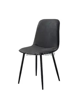 Cadeira de jantar de casa Nórdicos moderno e minimalista do encosto da cadeira de ferro luz de luxo negociação restaurante mesa de jantar cadeira de maquiagem
