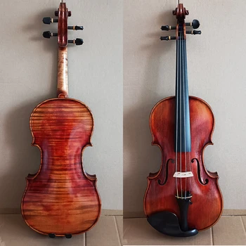 Tom forte！Europeia fir Artesanal violino 4/4 Vermelho Profundo Osso do Dragão de Sangue Stradivarius 바이올린 كمان vionlin instrumento musical: violino