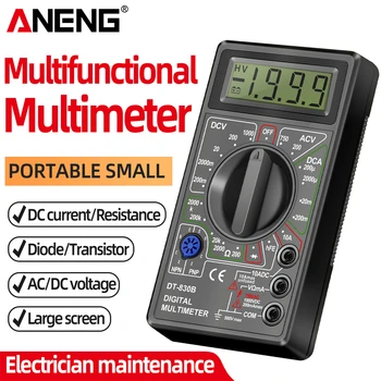 ANENG DT830B Multímetro Portátil Testador de Multimetre Multímetros Digitais, Profissional Multi Medidor Multimetro Ohm Maltimeter Ferramentas