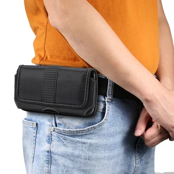 Oxford Impermeável Durável Homens o Saco da Cintura Telefone Móvel Clip de Cinto Case Estojo Bolsa Para iPhone Samsung Xiaomi Redmi Huawei Oppo LG