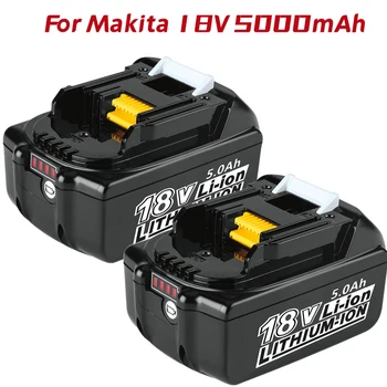 Novo BL1850B 18V 5.0 Ah Substituição de Iões de Lítio de Bateria para Makita BL1830 BL1850 BL1840 Ferramentas elétricas sem Fios Baterias Li-ion