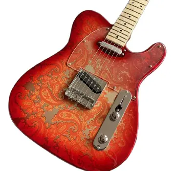 Vendas Diretas Da Fábrica De Alta Beleza Vermelho Tailai Ameba Guitarra Elétrica Profissional