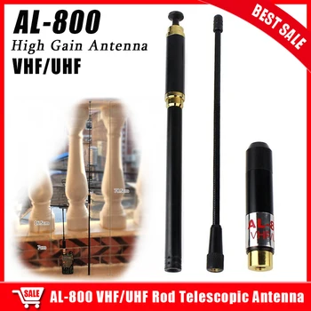 AL-800 antena dual band vhf uhf 144/430MHz SMA-F Antena Telescópica para PRYME Kenwood HYT BAOFENG Acessórios antena vhf