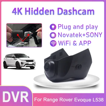 4K Carro DVR wi-Fi, Gravador de Vídeo HD Traço Cam Câmera de Fácil Instalação Para o Range Rover Evoque L538 2015 2016 2017 2018 Alta Qualidade