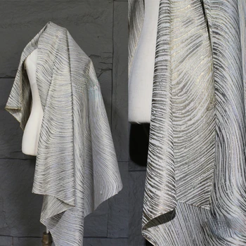 Zebra Textura De Tecido De Gradiente De Listra Silhueta Designer De Roupas Wolesale Pano Medidor De Vestuário Costura Tecido De Poliéster Material De